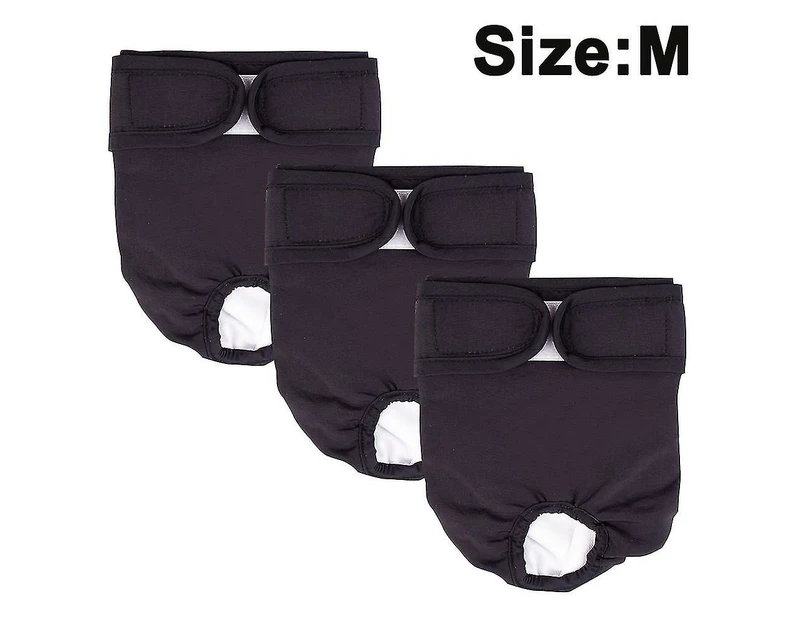 Pack Of 3 Reusable Washable Dog Diapers, Highly Absorbent Dog