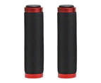 1 Pair Bike Handlebar Protective Cover Non-slip Shock Absorption Soft Sponge Bicycle Brake Handle Cover for Outdoor - Red