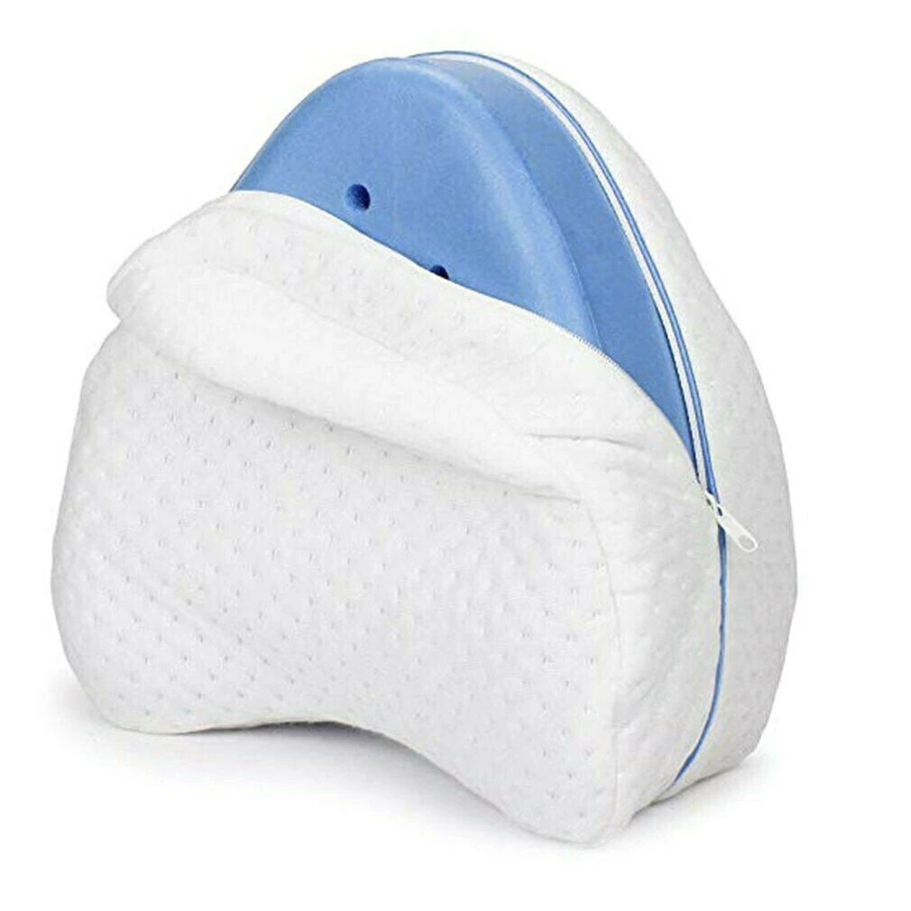 Memory Foam Leg Pillow Cushion Knee Support Pain Relief Washable Cover