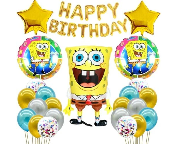 Full Spongebob Balloon Party Set Party Supplies Kids Birthday Decoration