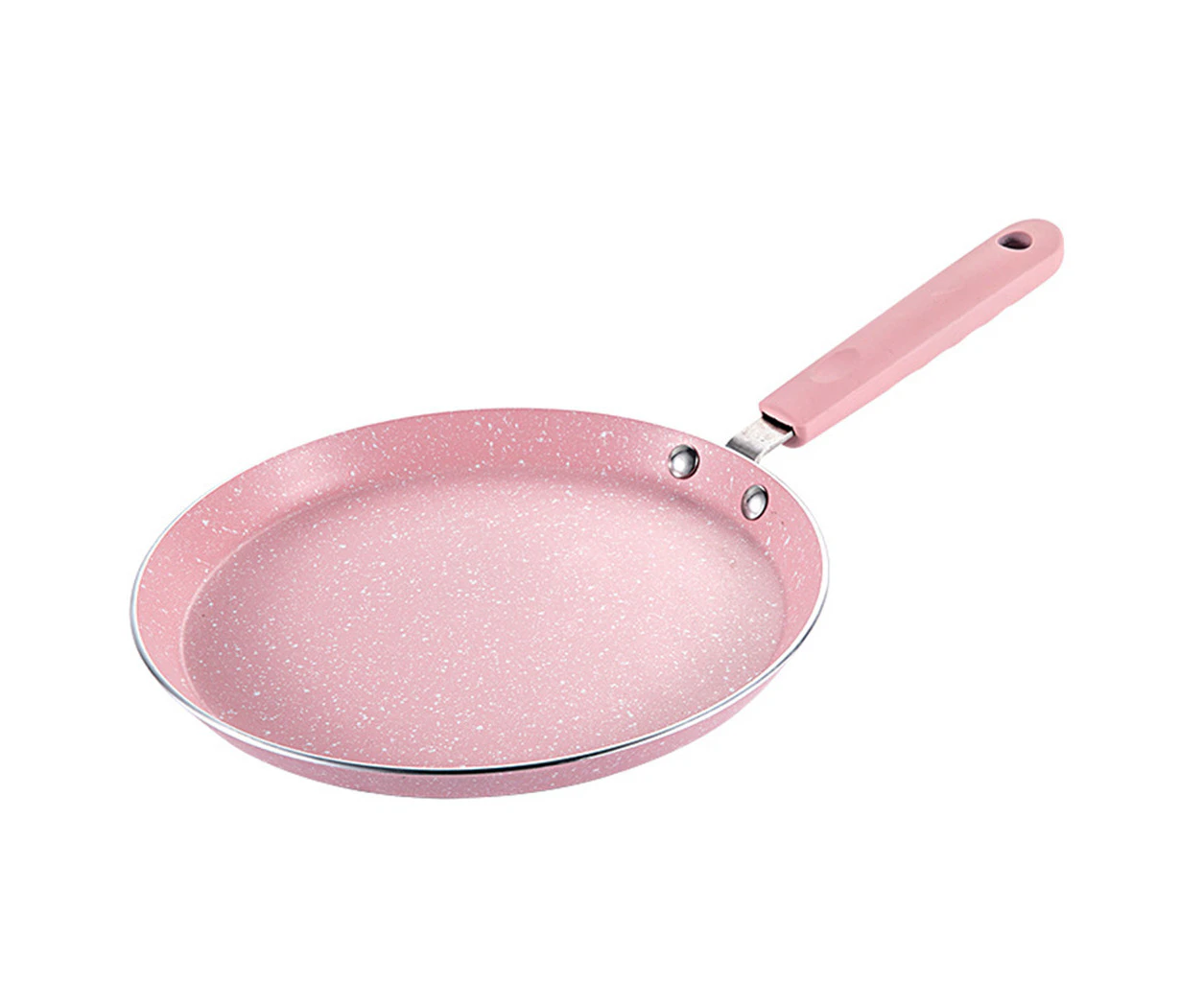 Flat Bottom Pan Pink Non-Stick Pot for Gas Stoves and Cooker Use Mini Omelettes Fried Eggs Pancake Baking Pans Multifunctional Frying Pot