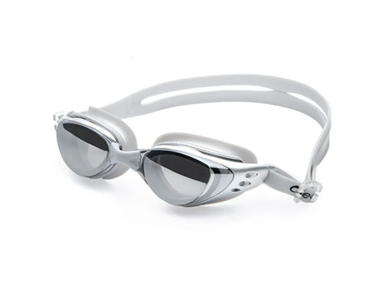 Swimming Goggles, Swim Goggles For Adult Men Women Youth Kids Children, With Anti-Fog, Waterproof, Protection Lenses,Silver