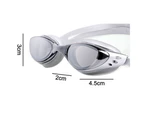 Swimming Goggles, Swim Goggles For Adult Men Women Youth Kids Children, With Anti-Fog, Waterproof, Protection Lenses,Silver