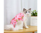 -s-Cats' sterilization clothes, hands and pets' postoperative recovery clothes, fruit and lychee pattern pet clothes