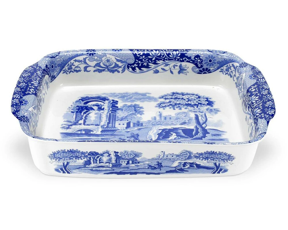 Spode Blue Italian - Rectangular Dish - Medium