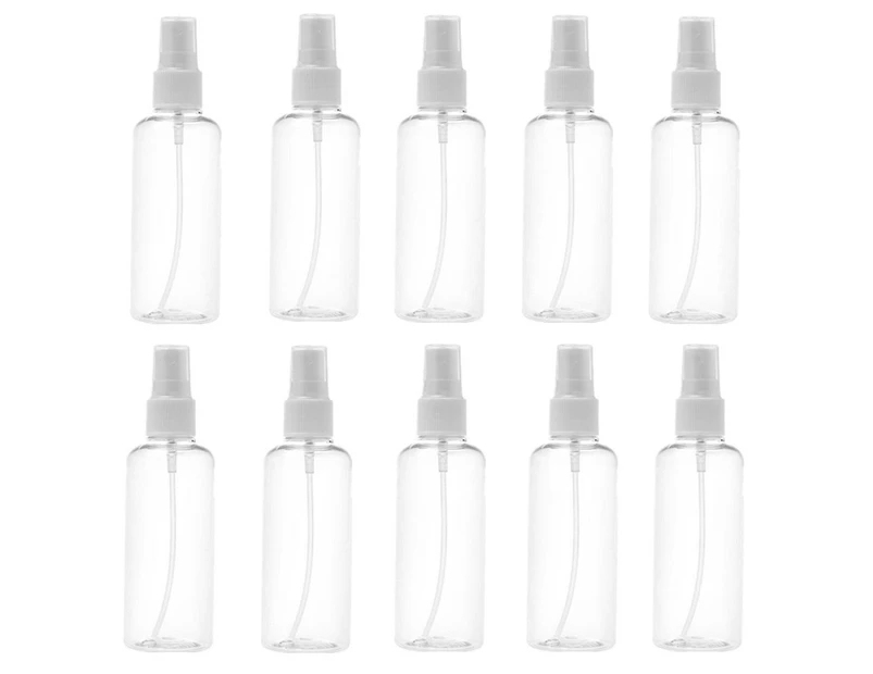10x Clear Travel Transparent Plastic Perfume Atomizer Empty Spray Bottle 100ML
