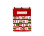 for Creative Christmas Advent Calendar Candy Storage Bag Reusable Countdown Xmas Hanging Calendar New Year Ornaments Decoration