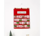 for Creative Christmas Advent Calendar Candy Storage Bag Reusable Countdown Xmas Hanging Calendar New Year Ornaments Decoration