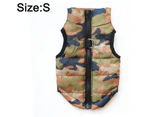 -s-Pet clothes cotton padded jacket vest dog warm cotton coat pet winter clothing