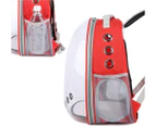 Pet backpack transport dog backpack for dogs and cats backpacks up to about 12KG,Rot