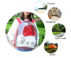 Pet backpack transport dog backpack for dogs and cats backpacks up to about 12KG,Rot