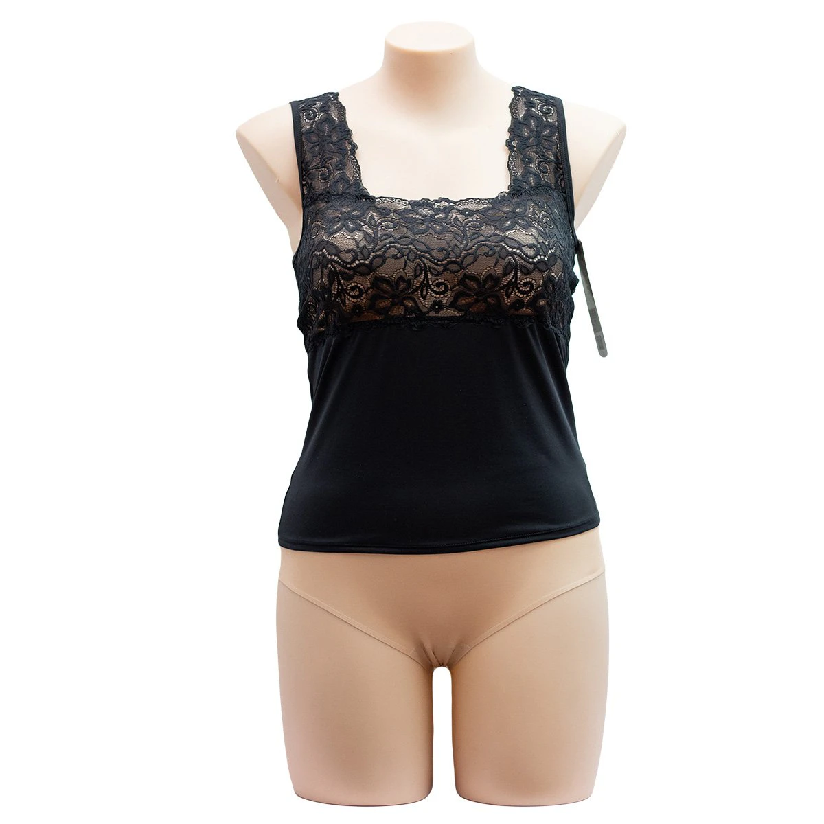 Square Neck Camisole - Essence - Black