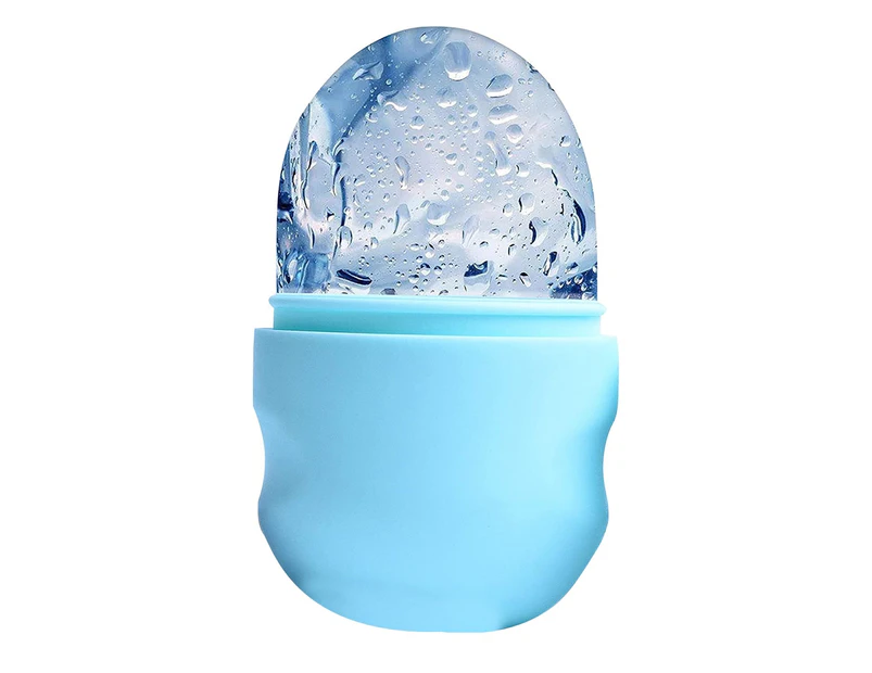 Blue Ice Mold Roller Holder for Face Reusable Facial Ice Cube