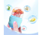 Blue Ice Mold Roller Holder for Face Reusable Facial Ice Cube