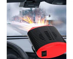 Car Heater Defroster, Riloer 12V 120W Plug In Cigarette Lighter Portable Mini Defroster Angle Adjustment With Cold And Hot Wind 80~100°C