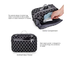 (Black grid) 2 Ways Baby Diaper Bag Stroller Bag - Diaper Caddy Tote Baby Stroller Bag for Diapers Wipes Toys,Nappy Bag