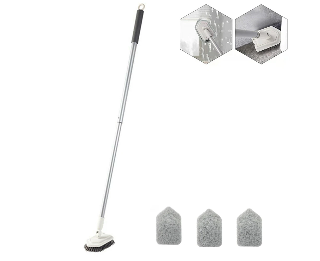 DOLANX Extendable Tile and Tub Brush Shower Cleaning Brush Floor Brush Scrub Brush