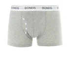 9 x Mens Bonds Guyfront Trunks Underwear Undies Grey Marle Cotton/Elastane - Grey Marle