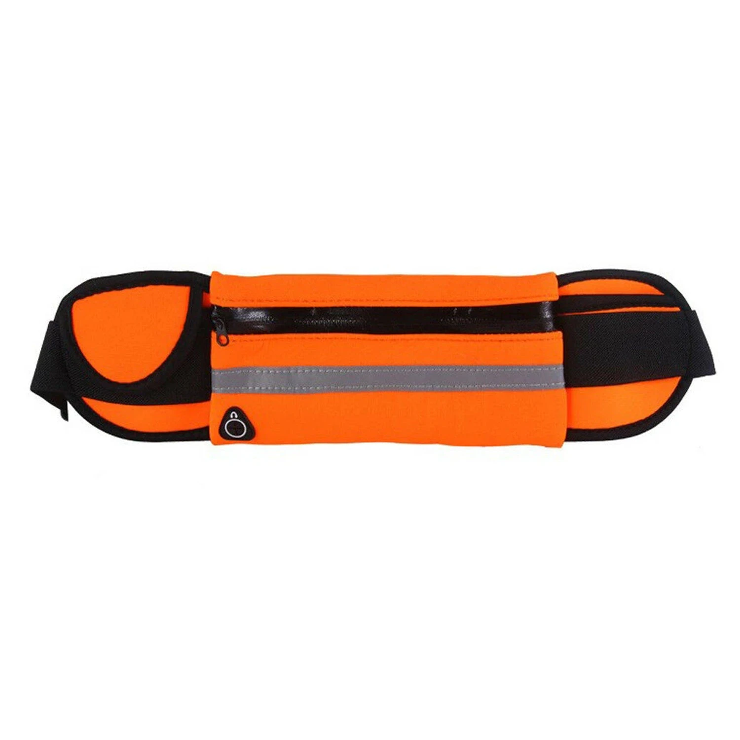 Waterproof Running Bum Bag Fanny Pack Waist Belt Money Wallet Zip Pouch Sports - Orange