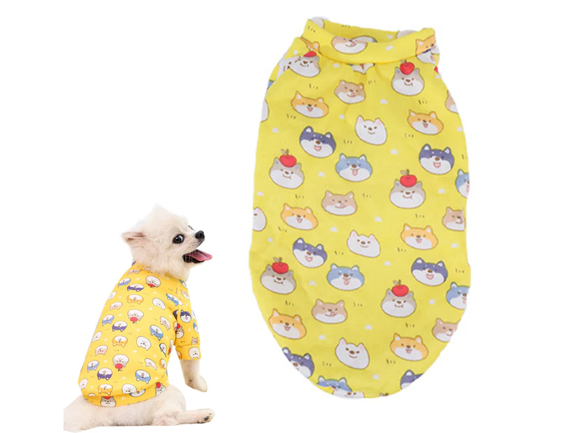 -xl-Pet clothes Pet two legged sweater Pet cute cartoon dog pattern clothes