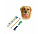 Vanilla Flavour Pet Dog Cat Cleaning Toothpaste+Toothbrush+ Back Up Brush Set