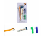 Vanilla Flavour Pet Dog Cat Cleaning Toothpaste+Toothbrush+ Back Up Brush Set