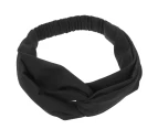 Sweat Hair Band for Sports Workout Head Band Convenient Hair Band Portable Sweat Band - Black