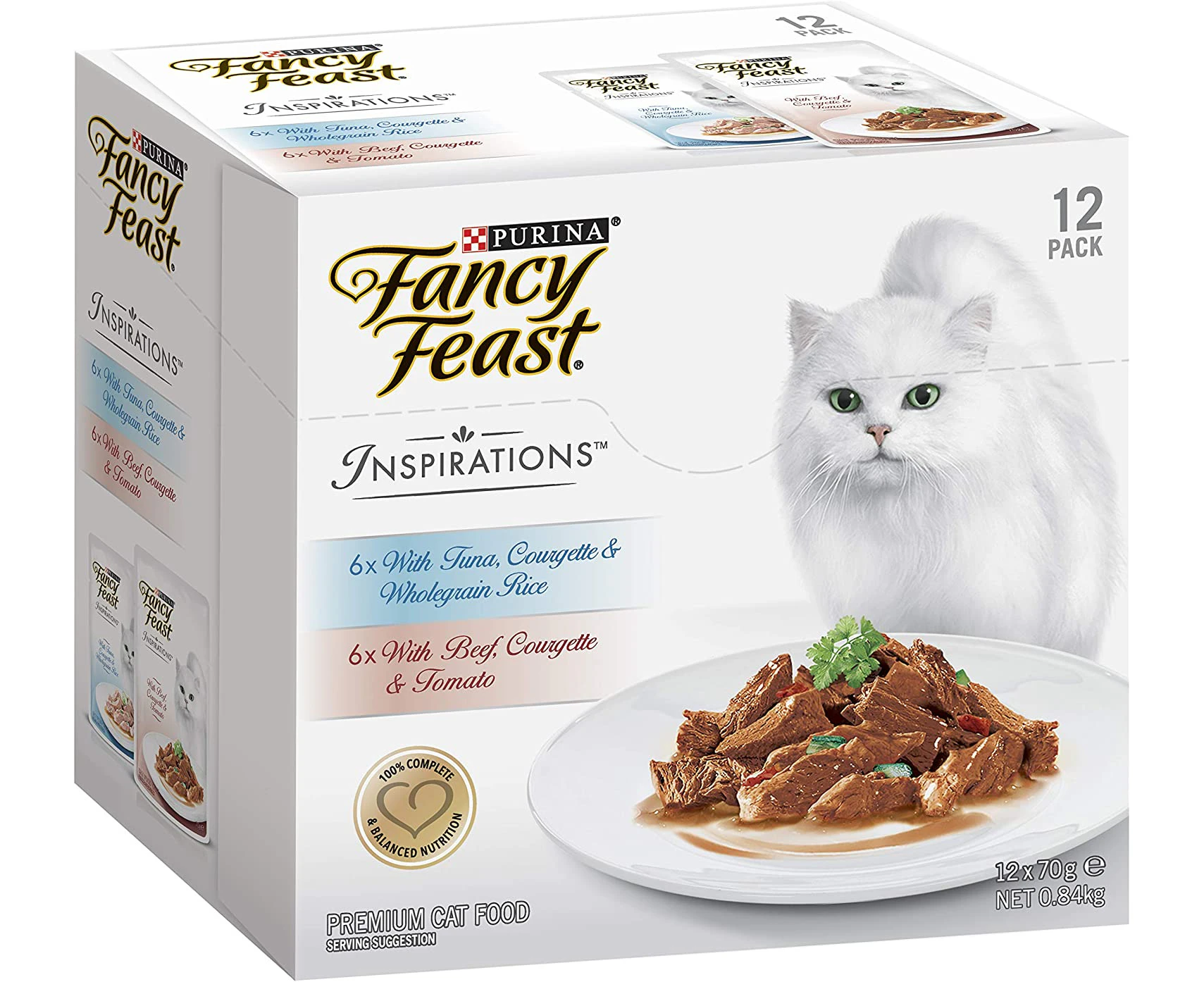 Fancy Feast Inspirations Tuna and Beef Multipack- Adult 24x70 g