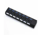 USB 3.0 HUB Powered High Speed Splitter Extender - 7 Port