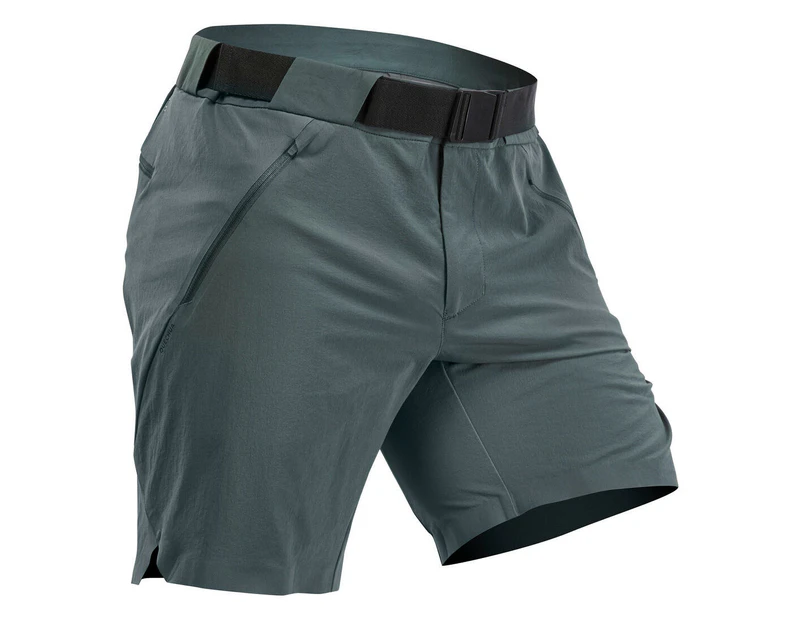 DECATHLON QUECHUA Men's Mountain Shorts - MH500 - dark grey green