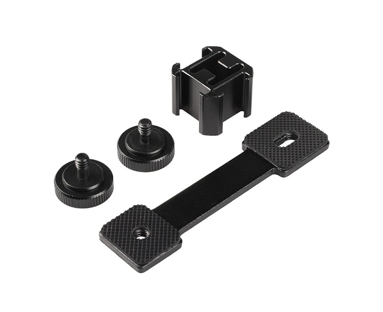 3 in 1 Triple Hot Shoe Mount Adapter Extension Bracket Holder Microphone Stand for zhiyun Smooth 4 DJI OSMO mobile 2