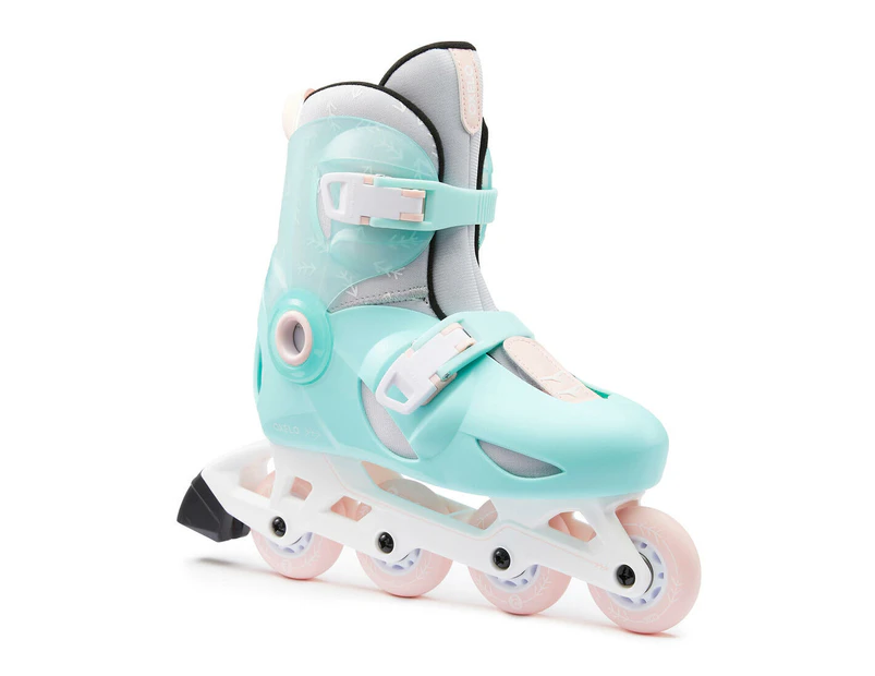 DECATHLON OXELO Kid's Roller Blades - Play 5 - Pale Mint