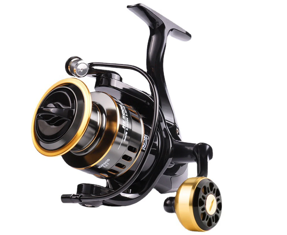 Fishing Reel - New Spinning Reel - Carbon Fiber 22 LBs Max Drag - 10+1 Stainless BB for Saltwater or Freshwater - Oversize Shaft - Super Value!4000