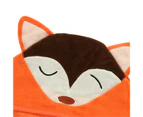 Soft Hooded Baby Towel Cartoon Kids Bath Towels - Orange