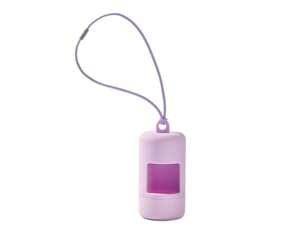 Large Capacity Dog Poop Bag Dispenser Waste Bags Holder Dispensers Poop Bags Dogs Trash Pet Clean Outdoor Accessories - Purple