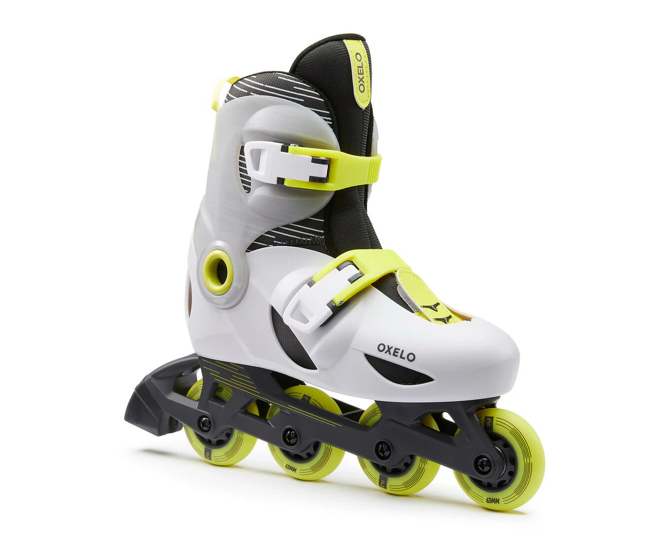 DECATHLON OXELO Kid's Roller Blades - Play 5 - Pale Grey