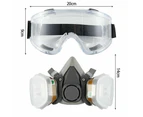 16In1 Half Face Mask For 6200 Series Gas Painting Spray Protection Respirator