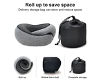 Travel Neck Pillow Chin Support Pillow Adjustable Pillow For Home,  Surround Pillow Sleep,Flower Gray Magic Sticker