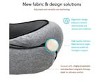 Travel Neck Pillow Chin Support Pillow Adjustable Pillow For Home,  Surround Pillow Sleep,Flower Gray Magic Sticker