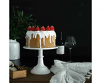 10 inch White Cake Stand Iron Cupcake Wedding Dessert Bar Party Pedestal Fruit Tray