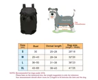 Pet Carrier Front Pack, Adjustable Pet Front Carrier Backpack Travel Bag, Legs Out, Easy-Fit Hands-Free for Traveling Hiking Camping Riding L,Black