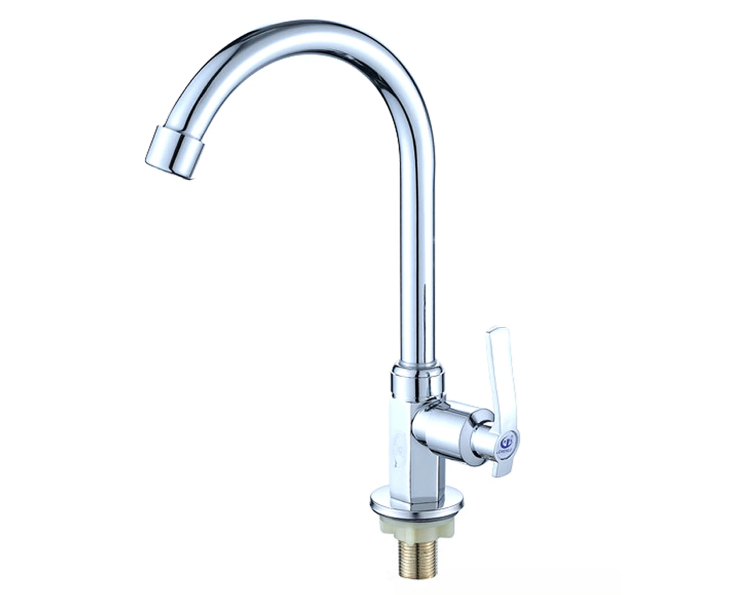 G1/2 Kitchen Faucet Single Cold Vertical Faucet Tap, Cold Only Water Kitchen Faucet Zinc Alloy Cold Water Sink Faucet For Kitchen, Outdoor, Garden,Style1