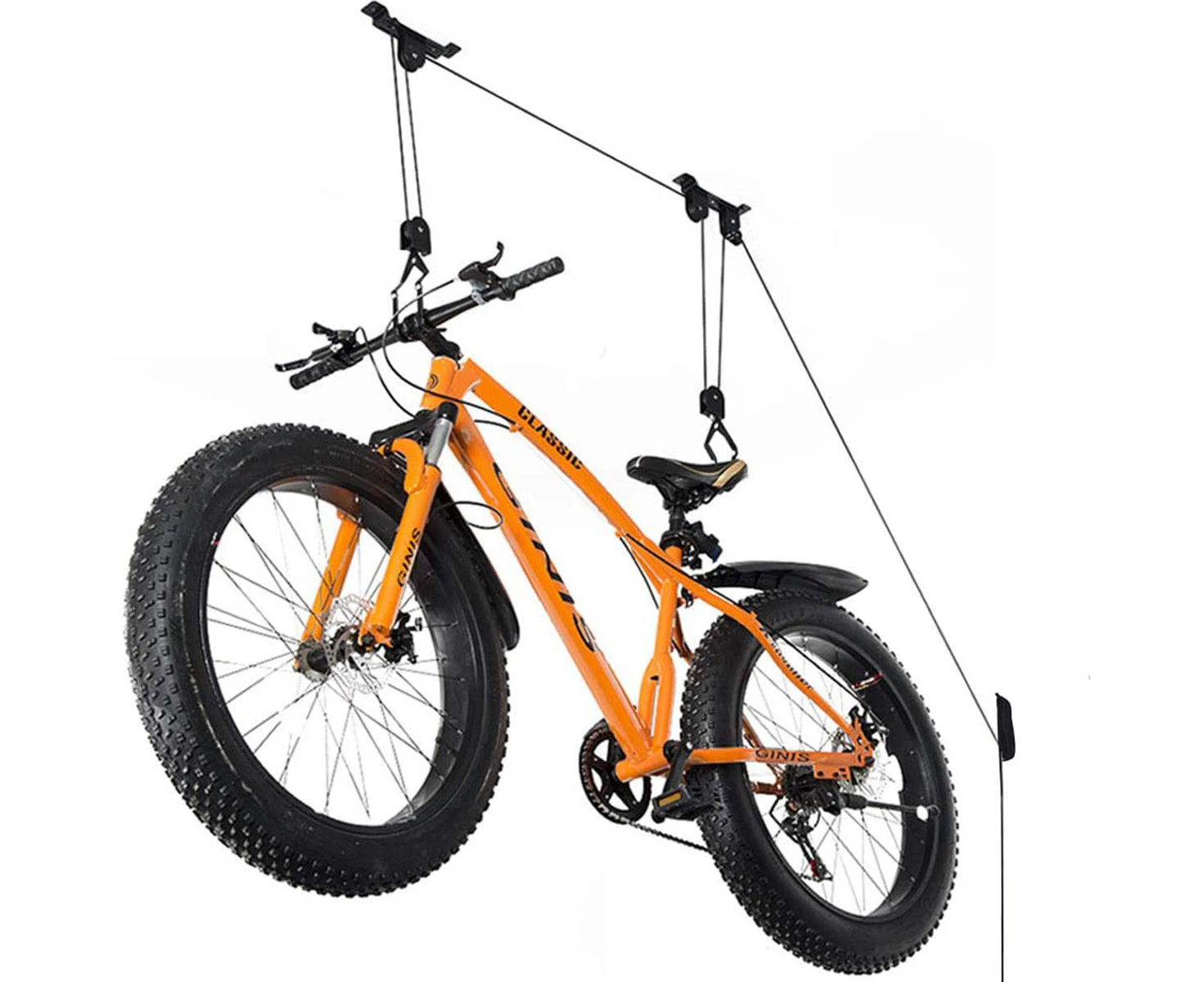 Youngshion Heavy Duty 45kg Capacity Ceiling Mount Bicycle Kayak Canoe Garage Storage Rack Lift Hoists Pulley System