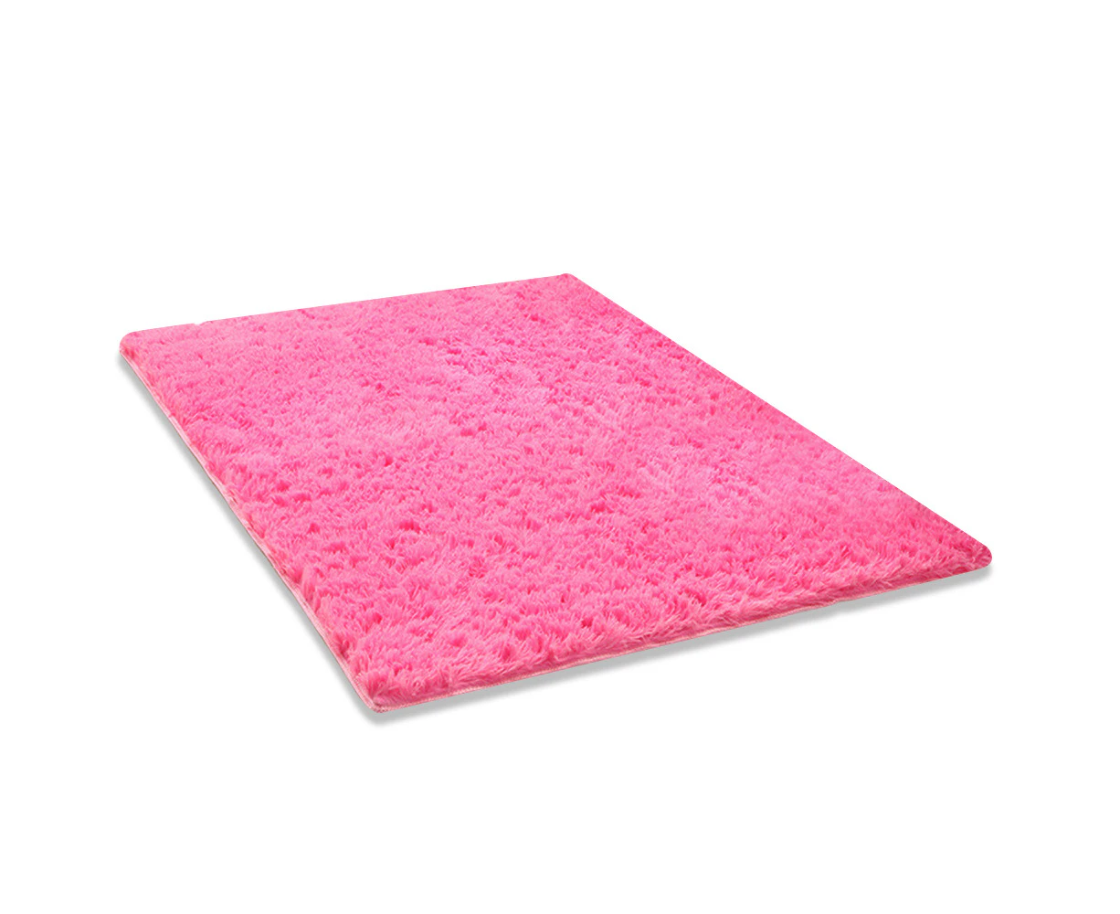 Indoor Plush plush area carpet suitable for boys and girls living room home decor floor carpet-Long hair rose-40*60