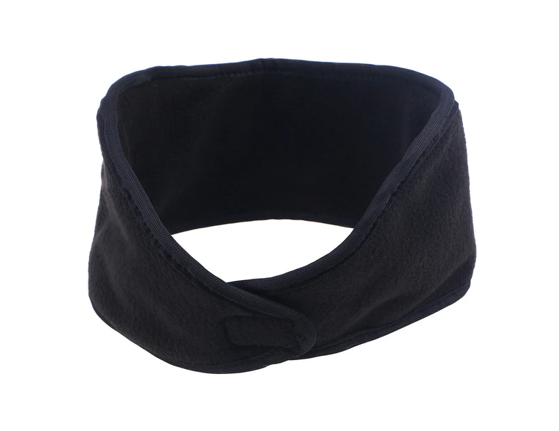Winter Double-layer Head Headband Skating Warm Headband(Black)