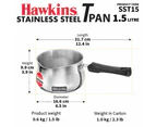 Hawkins Stainless Steel Saucepan 1.5L SST15