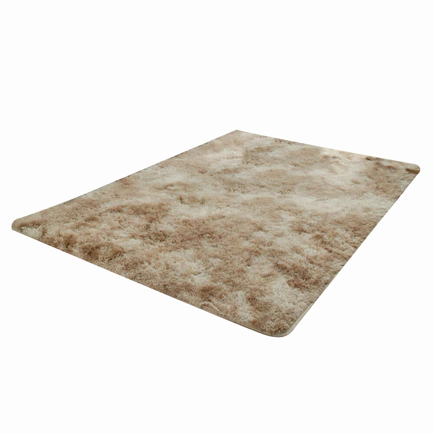 160X230CM Fluffy Large Rug Plush Soft Shaggy Mat Living Room Carpet Bedroom Rugs Non Slip - Khaki