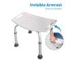 Adjustable Height Medical Shower Chair Bathtub Bath Seat Stool Bench Aid Safety