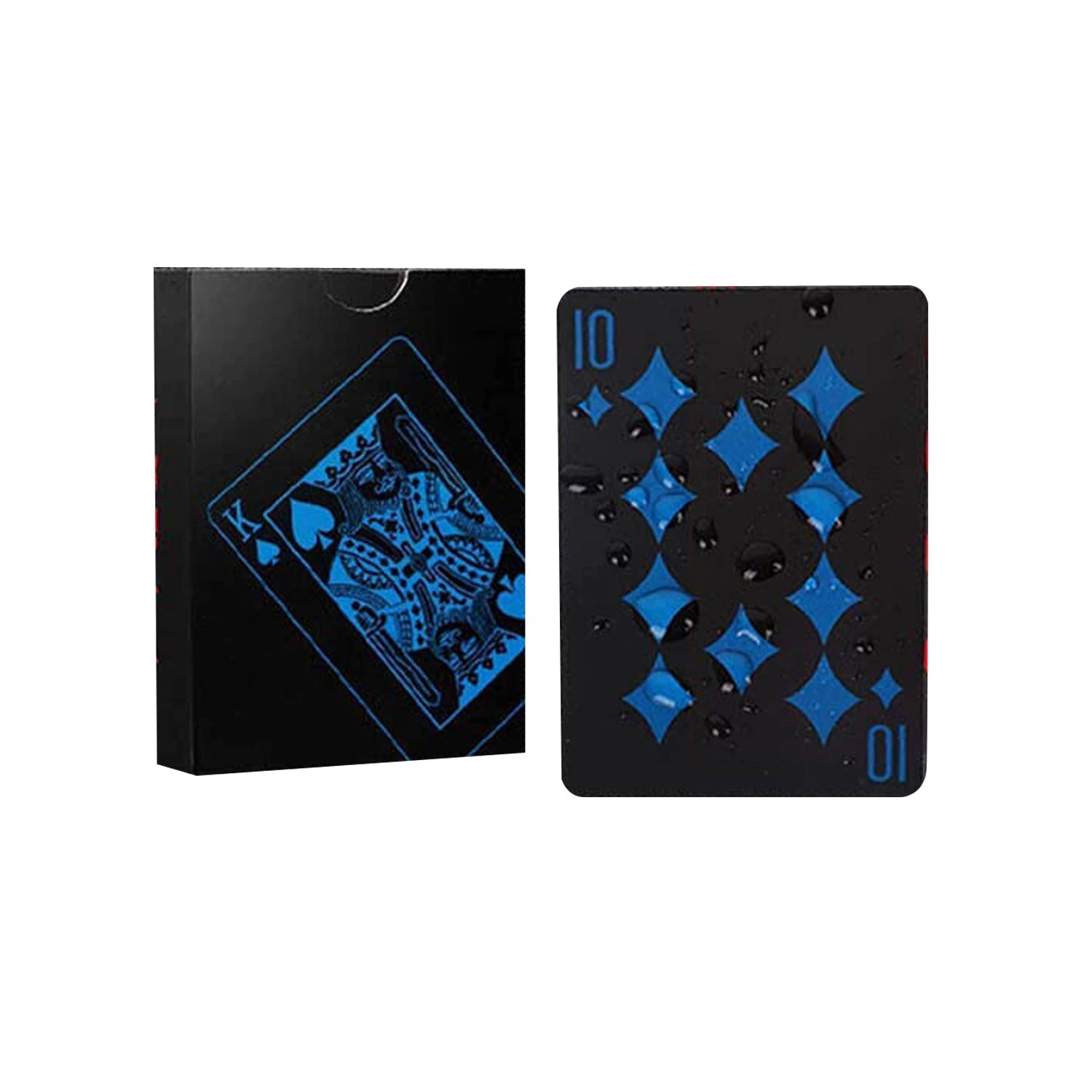 Poker Waterproof PVC Plastic Playing Cards Set Classic Magic Tricks - Blue