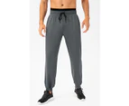 Mens Quick Dry Jogger Pants Casual Slim-fit Tapered Sports Pants Gym Workout Training Pants for Men-Grey